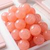 Shapeable Jelly Mochi Squeeze Translucent Pink Sensory Fidget Ball Peach Slushy Squishy  Studen