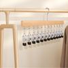 Closet Organiser with 12pcs Clips for Jeans Skirts Socks Hat Scarf