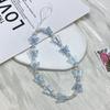 Y2K Candy Colors Cellphone Keychain Butterfly Beaded Butterfly Mobile Phone Chain  Pendant