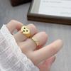 Nails Full Of Zir*****Pening Ring Medieval Vintage Dripping Oil Puppy Cute Stacked Index Finger Ring Woman