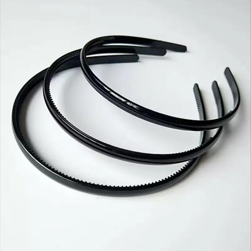 Dünne schmale Plastik-Haarreifen - Haarreifen für Damen - Schlichter Haarreifen für Mädchen DIY - Haarbänder Zähnekamm Haarband
