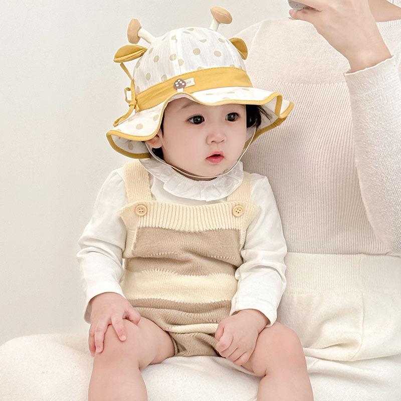 Infant and Toddler Fisherman Hat Spring and Autumn Cute Baby Super Cute Sunbath Hat Boy and Girl Sun Protection Versatile Hat Fashionable