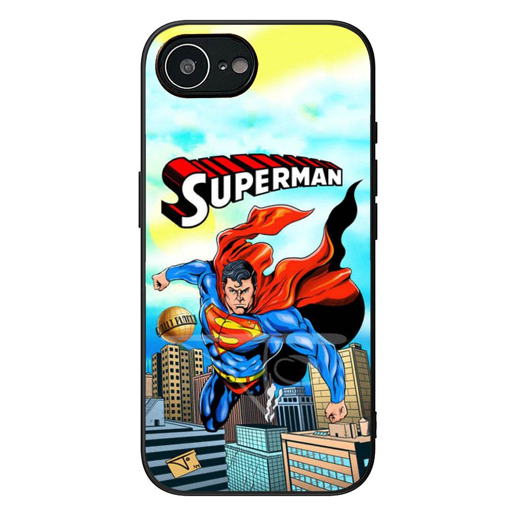 Soft Phone Cover for Apple iPhone 17 16 14 15 Pro Max Plus 15+ 16E XR ProMax Air Case S-Supermans DC Movie Super man Casing