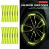 5/10/15/20pcs Luminous Car Wheel Hub Stickers High Reflective Stripe Tape For Century Excelle GT Verano Regal Envista GL8