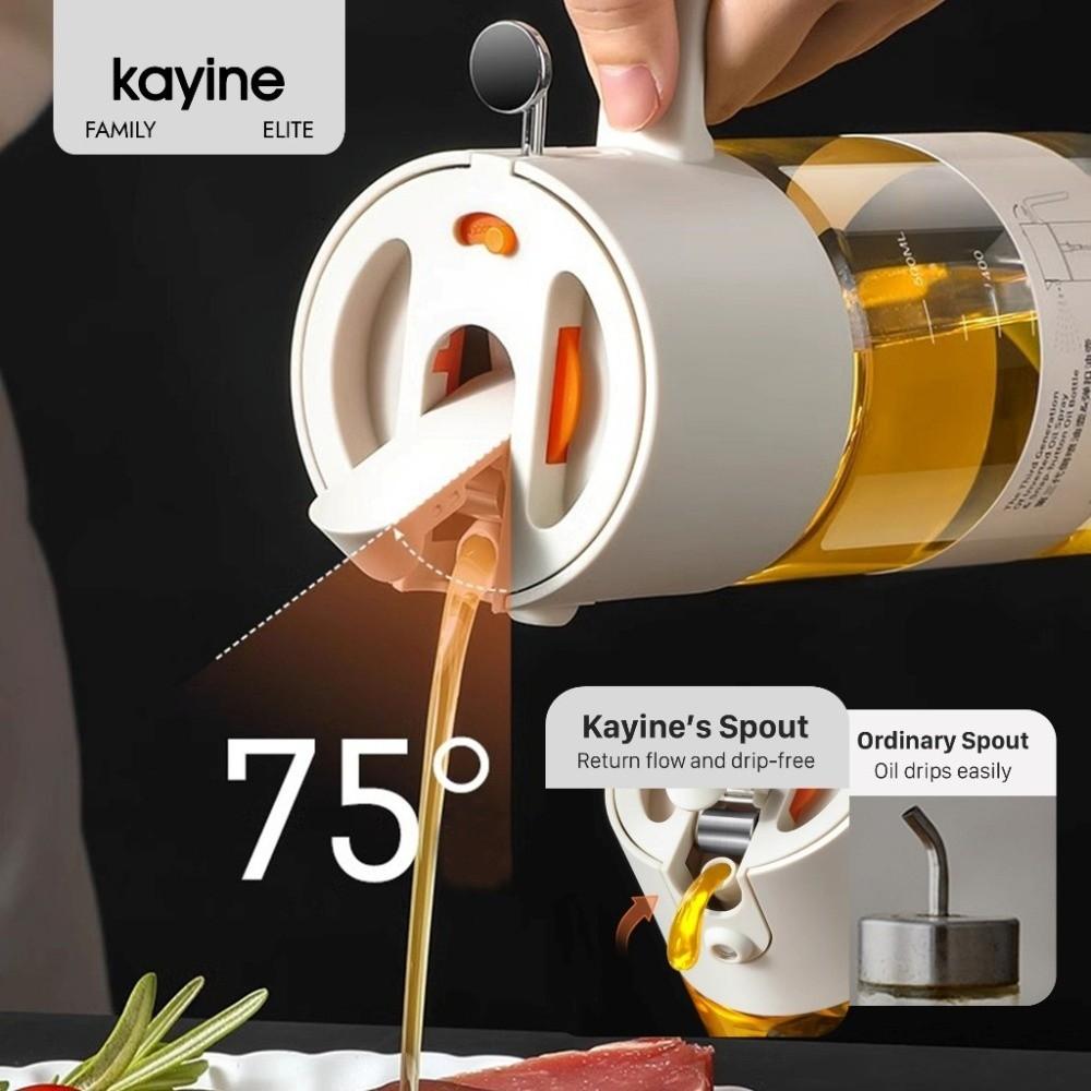 Auslaufsichere Öl-Sprühflasche mit Ausgießer-Düse Ölkanne Ölflasche Spender Küchenhelfer