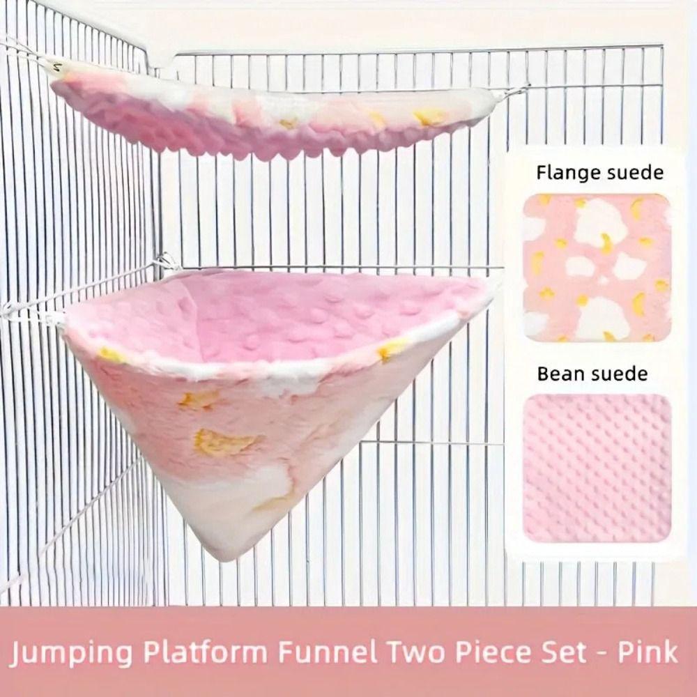 New Hanging Small Pet Cage Breathable Flannel Velvet Pet Hammock Warm Hamster Cage for Sugar Glider Parrot Hamster