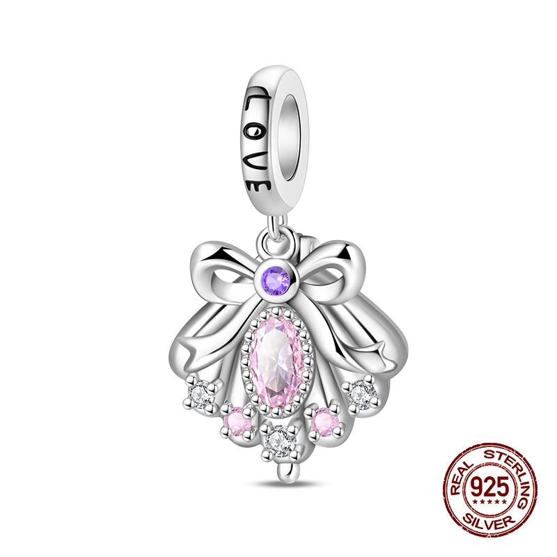 

Подходят оригинальные медные шармы-бусины Сладкий сюрприз Розовая шкатулка для подарков Открывающаяся и закрывающаяся Шармы для женщин Изысканные ювелирные изделия ручной работы на день рождения