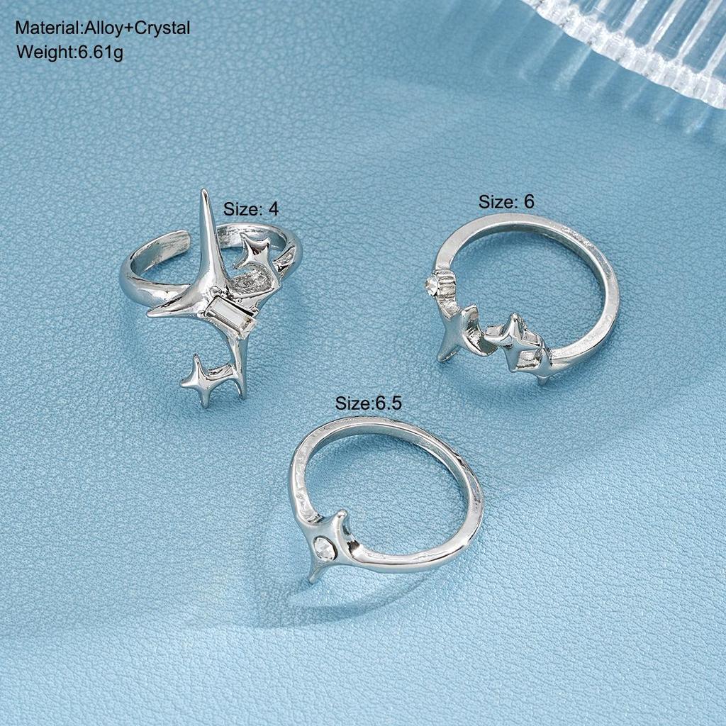 Women's Cosmic Starry Ring: High-End, Minimalist, Adjustable Index Finger Design