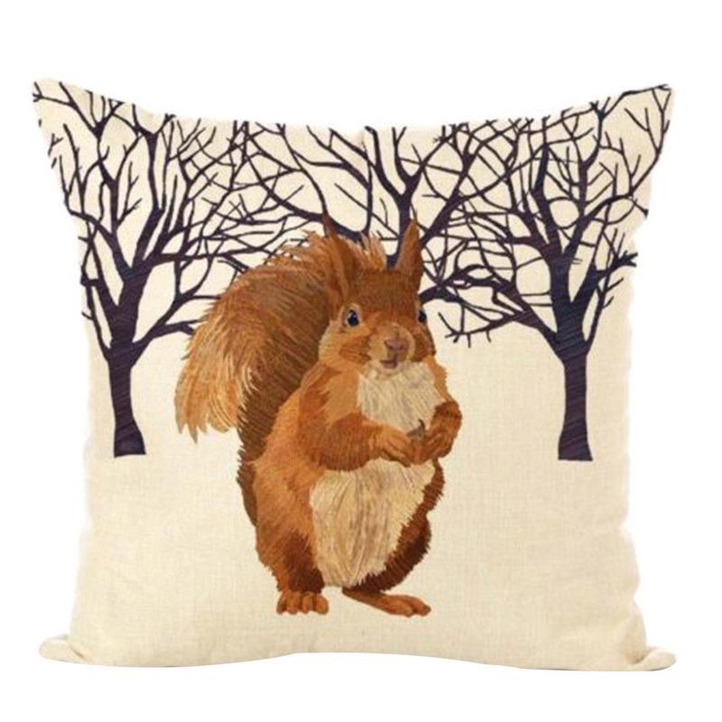 Luxurious 17.7" Animal Print Cushion Cover Adds Elegance To Any Sofa Or Car Interior