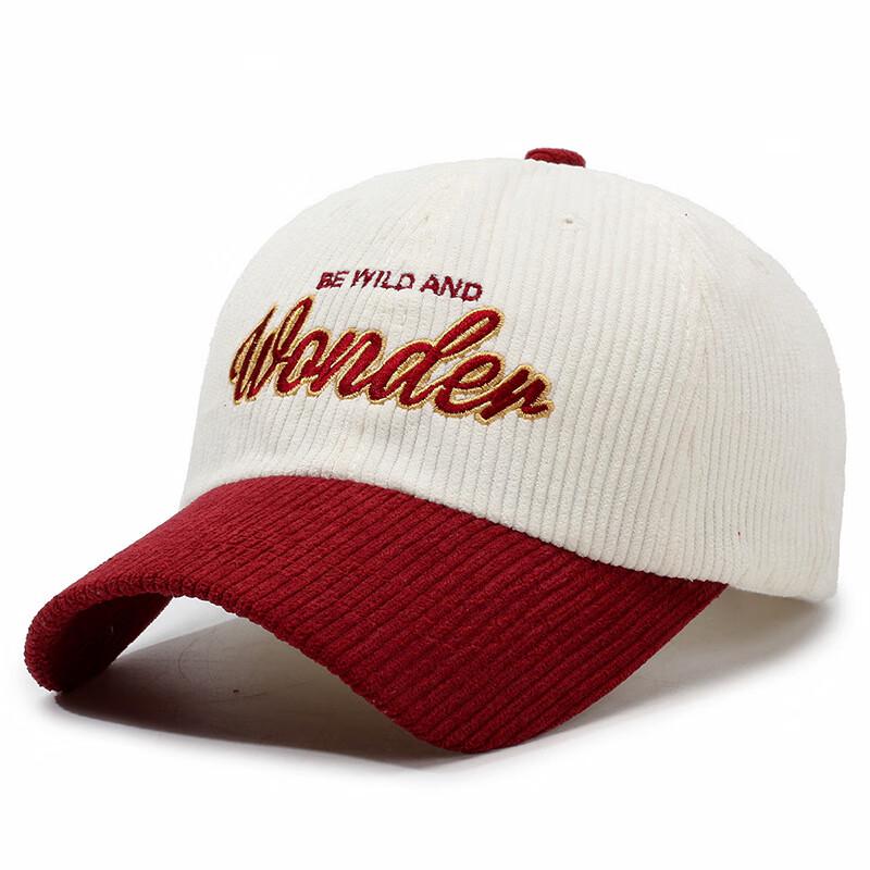 Женская вельветовая бейсболка Junbie с пэчворком и буквой Adjustable