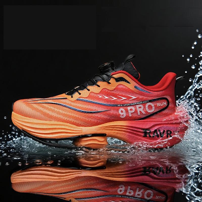 Men Racing Running Shoes Light Foam Carbon Plate Cushioning Stable Shoes Fashion Printed Sneakers Anti Slip Comfoy Tennis Shoes