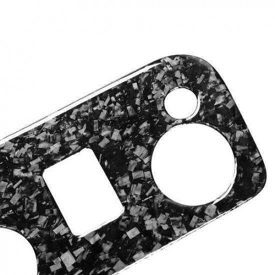 Forged Carbon Fiber Car Reading Light Lamp Trim Cover For Ford Mustang 2015-