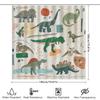 Cute Cartoon Dinosaurs Shower Curtain Home Decor Bathroom Decorative Waterproof 3D Printed Bath Rug Set