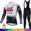 Mtb Kleding Heren Fietsjersey Winter Thermisch VAE Mountainbikes Thermisch Fleece Fietskleding Herenpak Koersbroek Sportkleding Set