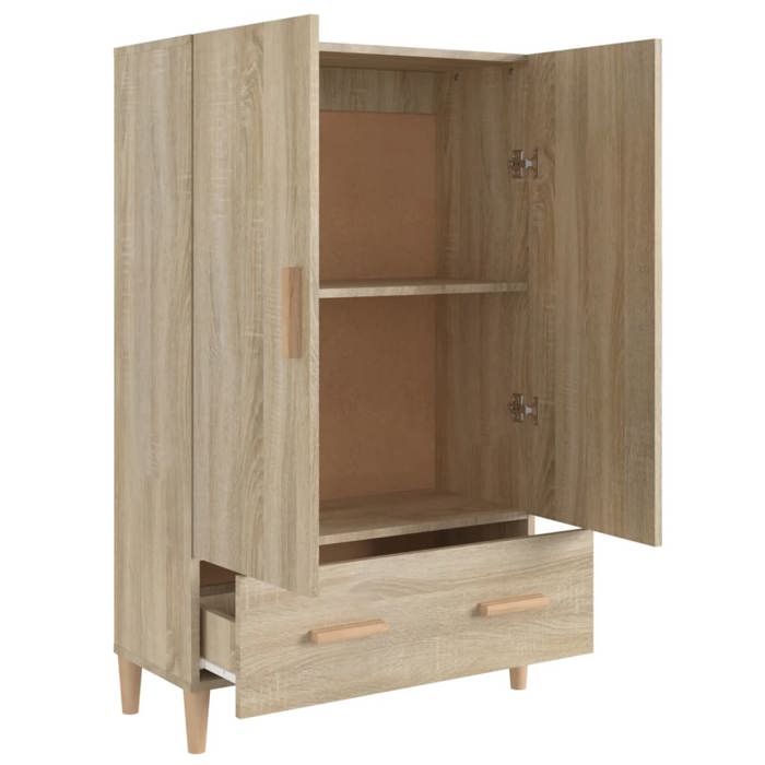 *NEW Enfilade Commode intérieure - Buffet haut Chêne sonoma 70x31x115 cm Classique - Bois d'ingénierie CL80543