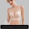 Adjustable Lace Bra - Women's Bust Enhancing, Anti-Side, Thin Cup