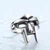 Vintage Classic Goth Hip Hop Mf Doom Mask Rings For Men Boys Punk Egyptian Pharaoh Stainless Steel Ring Fashion Jewelry Gifts