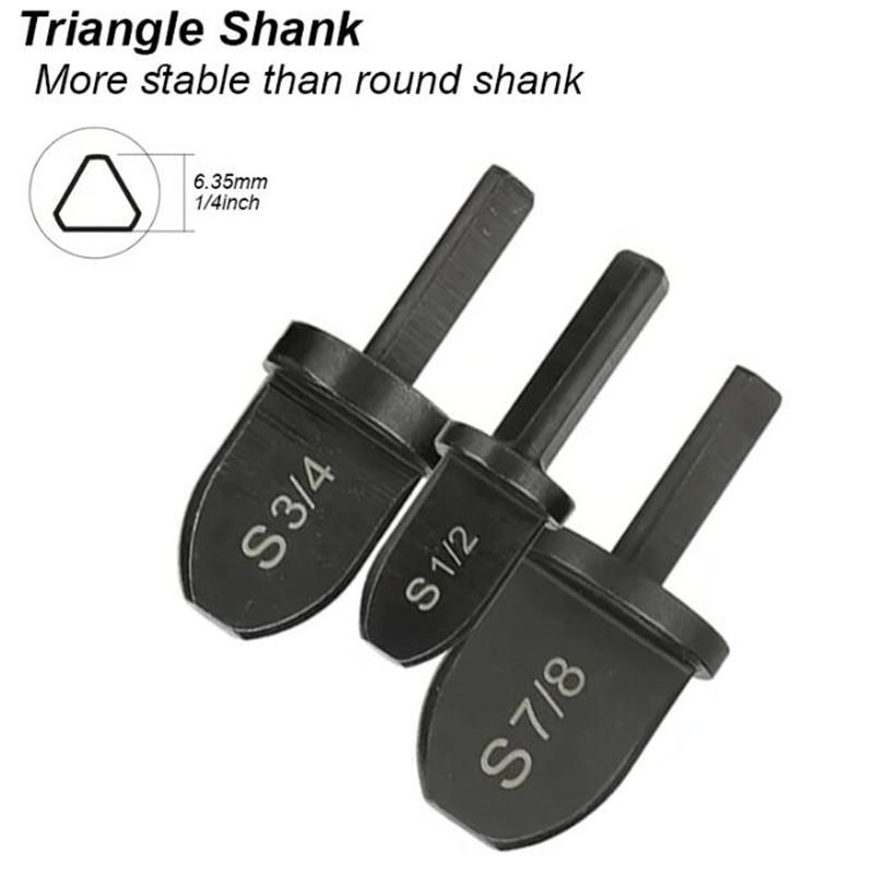 Copper Tube Expander Set Pipe Hole Flare Extender Swage Air Conditioner Refrigerator Takeover Drill Bit Repair Imperial Triangle