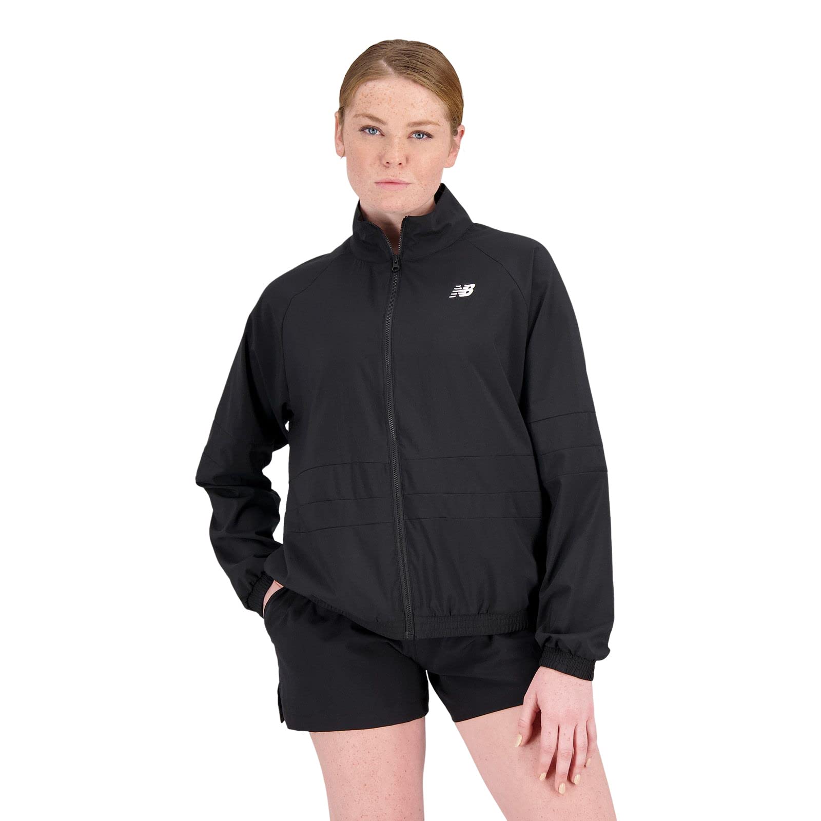 

New Balance Relentless Woven Jacket Size S (WJ31174) Women s, Black,