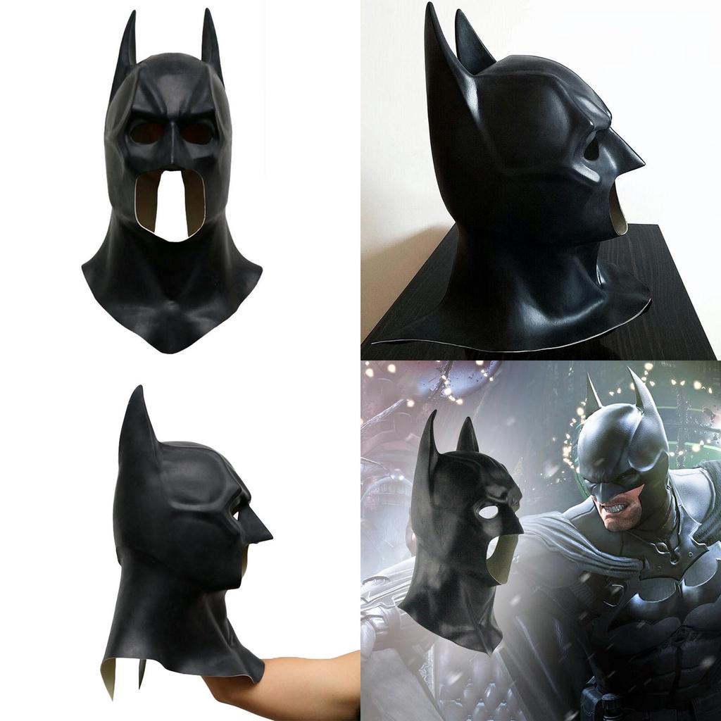 Ultimat Batman Helmask med Huva För Vuxen Cosplay The Dark Knight Rises Halloween Rekvisita