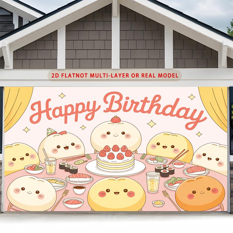 Party Backdrop Birthday Photo Booth Background Front Door Decor