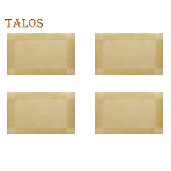 Zestaw 4 podkładek z tworzywa PVC, odpornych na ciepło, tkanych podkładek na stół, łatwych do czyszczenia, zmywalnych, ochraniaczy na stół, nowoczesnych dekoracji stołu