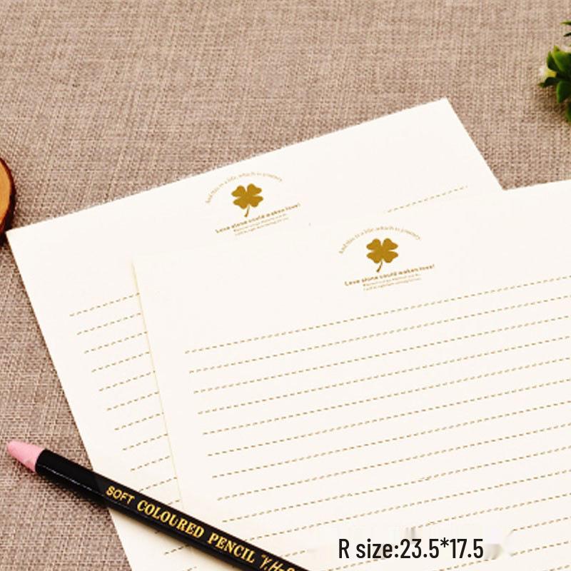 Retro sada papírnictví s dřevěným vzorem: Milostný dopis, Pohlednice, Pozvánka, Přání s úložným sáčkem a pečetním voskem