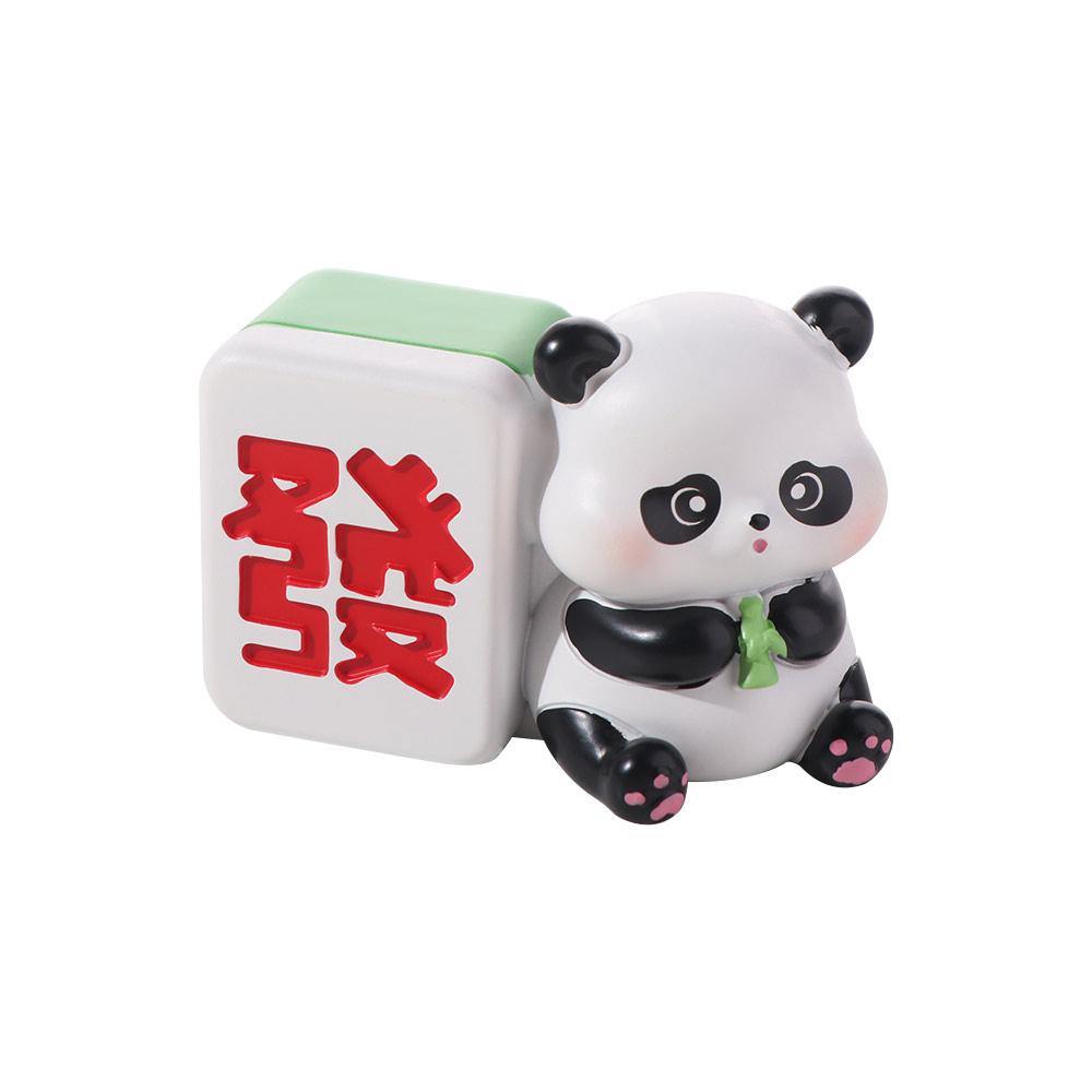 Random Style Micro Landscape Mini Panda Ornaments Resin Crafts Cartoon Simulation Panda Ornaments 3D Panda Miniatures Office