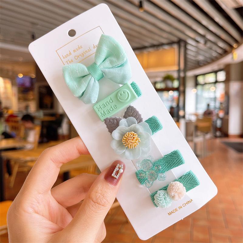Children'S Hairpin Bag Cloth, Duck Bill Clip Cloth, Bow Root, Princess Hairpin, Cute Little Flower Girl Hair Accessories