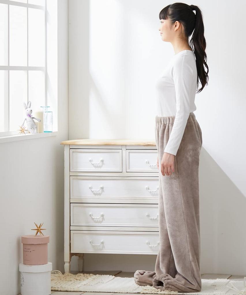 Nissen Pajama/Loungewear Bottoms, Fall/Winter, Made by a Blanket Shop, Leg-Closing Bottoms (Put-On Blanket), Gray, Size 10L