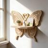 Estantes flotantes con forma de mariposa Decoración de pared Regalos Placa Arte Adorno de madera para habitación