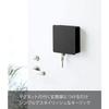 Yamazaki Magnetic Key Hook, 2-Tier, Black, Approx. W15.8 X D5.5 X H15.8cm, Tower, Entryway, Key, Seal Storage, Key Holder, 4800