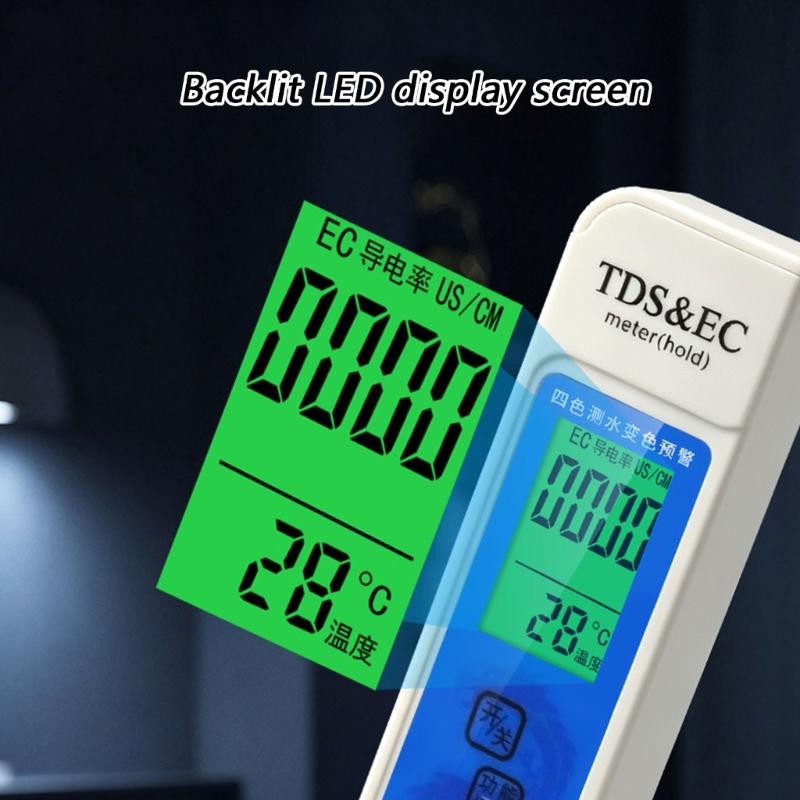 Drinking Water Test Pen With Backlit Display and Hold Reading Function, Digital Temperature and Hardness Check Tool for Household Tap Water Review
