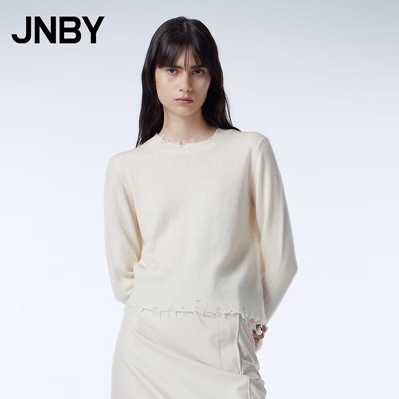 

JNBY 2023 Autumn Cashmere Silk Blend Round Neck Knit Sweater S
