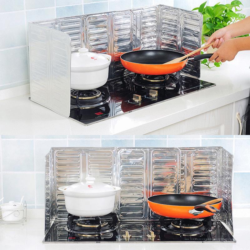 2 Piezas Placa Deflectora de Aceite para Estufa Anti-Salpicaduras Aluminio Protector de Cocina para Cocinar Protector contra Salpicaduras de Aceite al Freír Cubiertas para Horno de Microondas