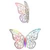 Decor Wedding Favor 3D Fantacy Butterfly Stickers Wall Art Hollow Butterflies Decals Mirage Color