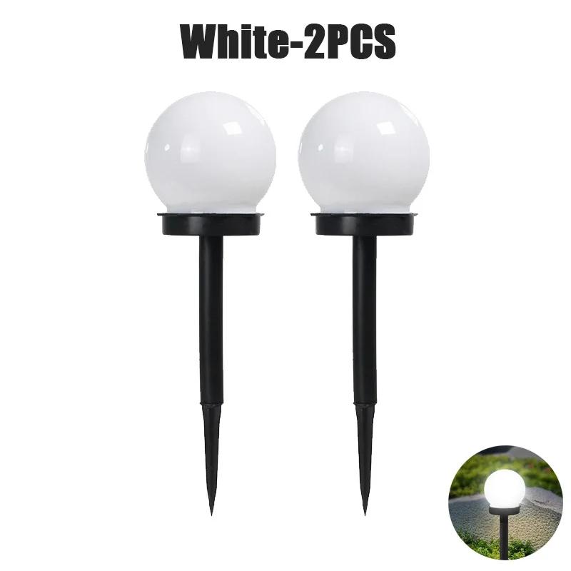 6PCS LED Solar Lawn Light Spherical Energy Saving Waterproof Simple Atmosphere Lighting Outdoor Garden Lawn Street Garden Lights
