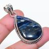Natural Sodalite Gemstone Handmade 925 Sterling Silver Pendant 1.77" AP-15040