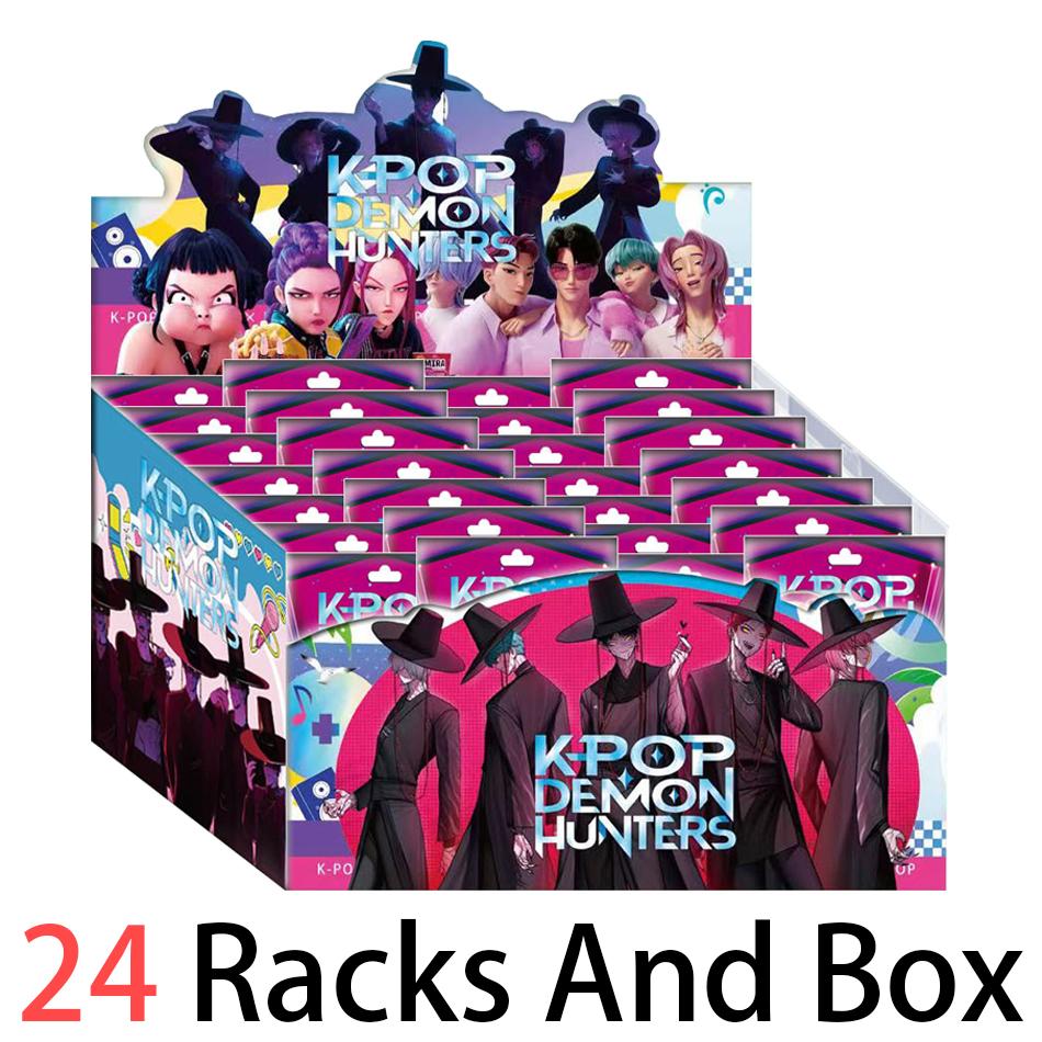 Kpop Dämonenjagd Box Serie 24 Stück Figurenmodell Spielzeug Cartoon Gaming Zubehör Schreibtischdekoration Halloween/Weihnachten für Kinder GeschenkK