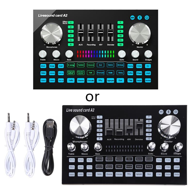 Stereo Sound  Multi-Purpose Audio Interface for Recording Live Stream Bluetooth-compatible Connect Smartphone 1