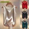 Moda Feminina Casual Cor Sólida Estampa Sem Mangas Gola O Blusas & Camisas Design Internacional
