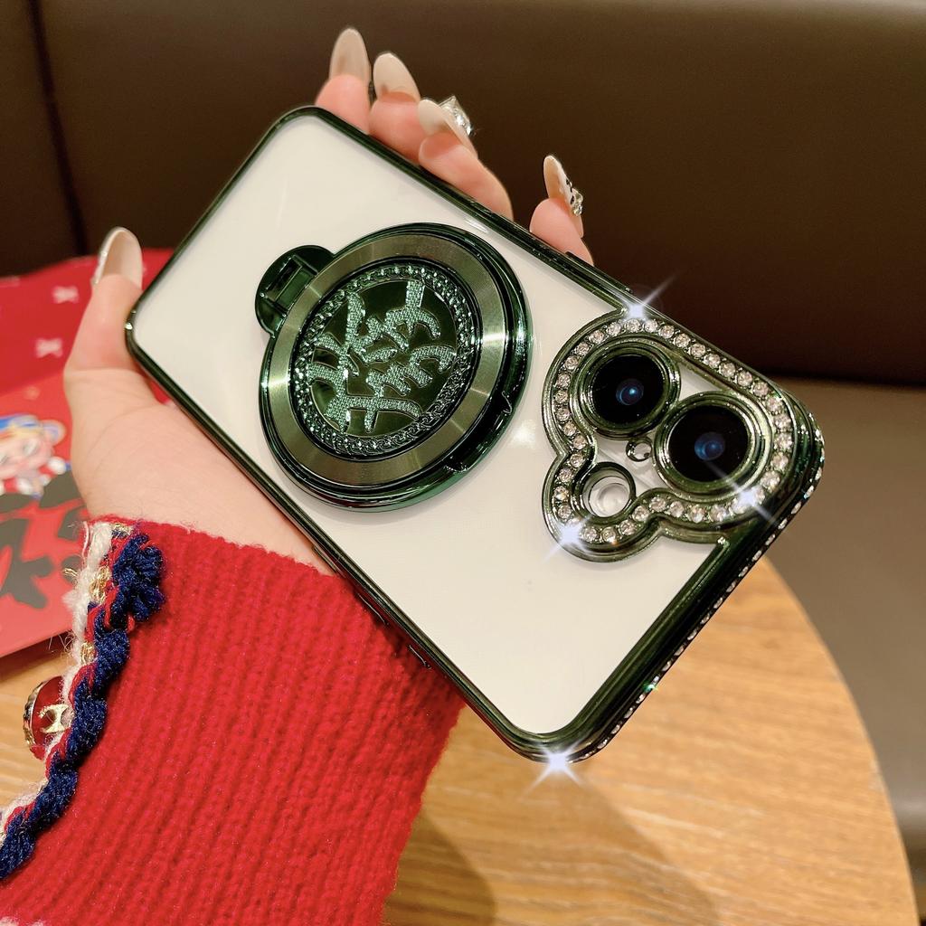 The Lucky Stand Phone Case Is Suitable for The New Year's Festive Shell of Apple 16 Pro Max and IPhone15 Plus
