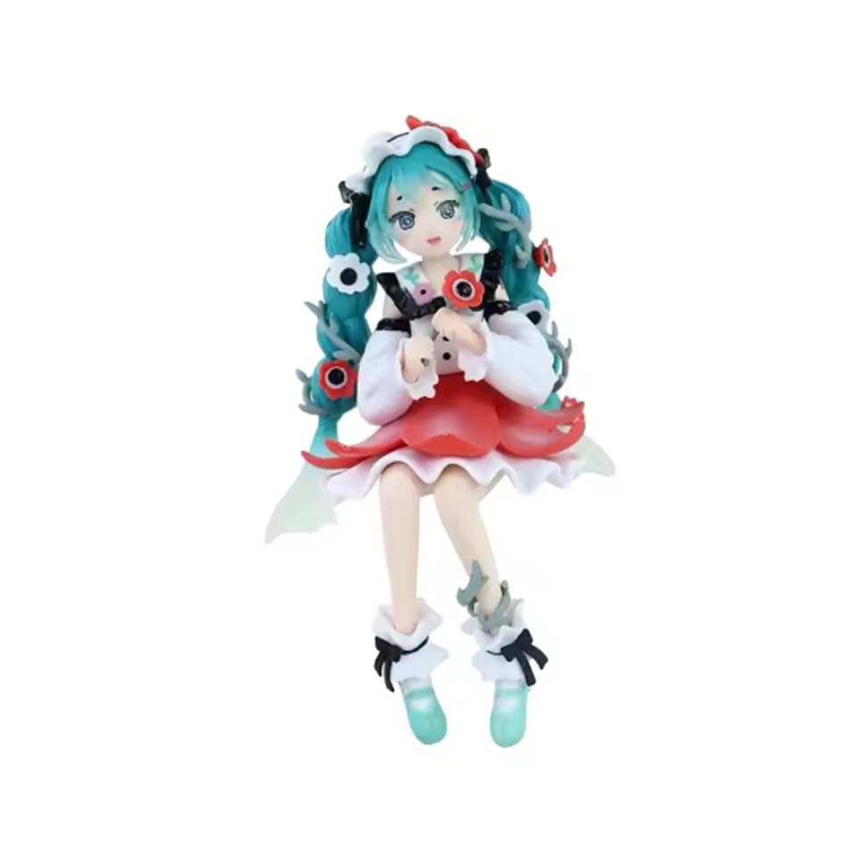 Hatsune Miku Anime Figure Toy Flower Fairy Collection Miku Kawaii Cartoon Pvc Action Figurine Model Doll Birthday Gifts Kid
