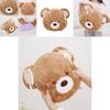 Bear Head Plush Pillow Cartoon Soft Toy Cushion For Kids And Adults