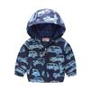 Bedruckte Jacke Strickjacke Kinder Mädchen Jungen Kapuzen Langarm Reißverschluss Blumen Auto Cartoon Windjacke