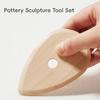 Wooden Pottery Tools Pottery Tool Assortment Pottery Tools Set for Ceramics Clay Carving Shaping 5 Piece Wooden Rib for Ceramic
