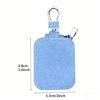 Classic Denim Earphone Bag Lightweight with Keychain Headphone Storage Bag Portable Zipper Bag for AirPods Pro3/Pro2/AirPods 4