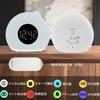 LED Light Alarm Clock, Digital Desk Clock with Sunrise-like Light, Multi-color Illumination & 4-level Dimming, Snooze Function, Sleep Timer, Backup