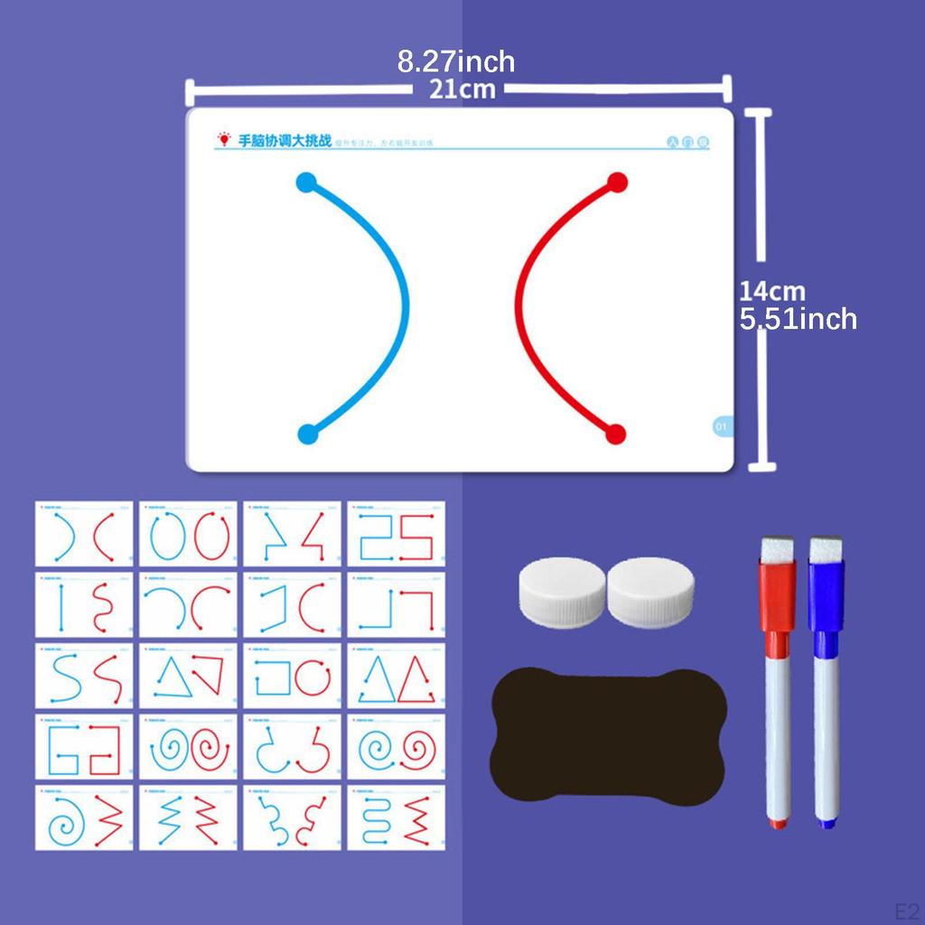 Left Right Brain Development Toy Early Learning Educational Portable Fine Motor Skills Hand Eye