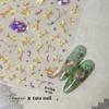 Magical Blow Bubbles Goldfish Bunny Rabbit Cat Kitten Shape Shiny Dreamy Bubbles 5D Nail Art Decorations Sticker Manicure Decal